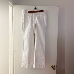LOFT Women's Flare White Jeans